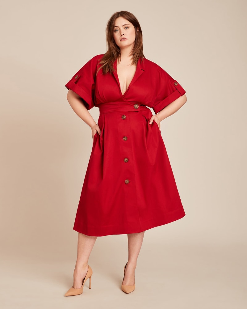 Red dress size 14 cheap